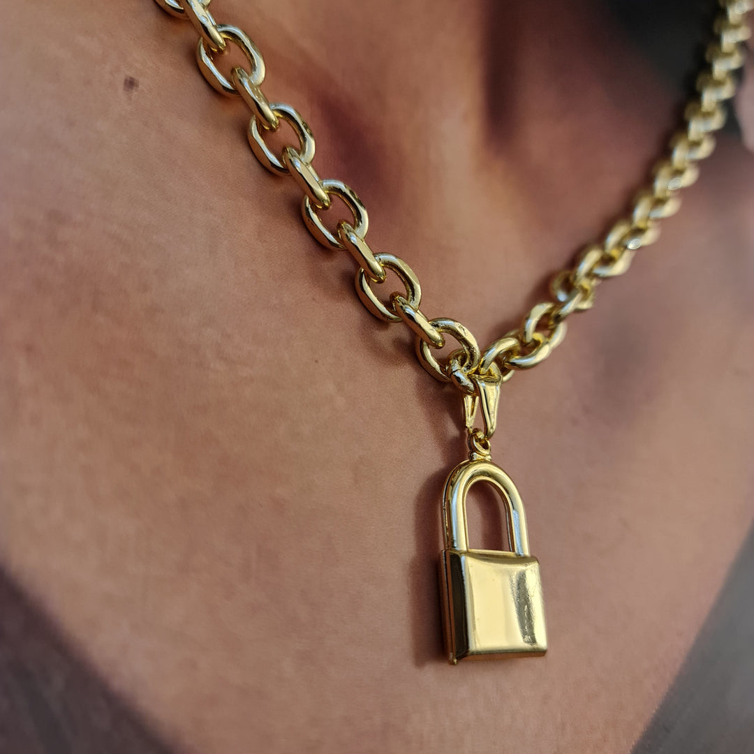 Collar Candado Carola Oro