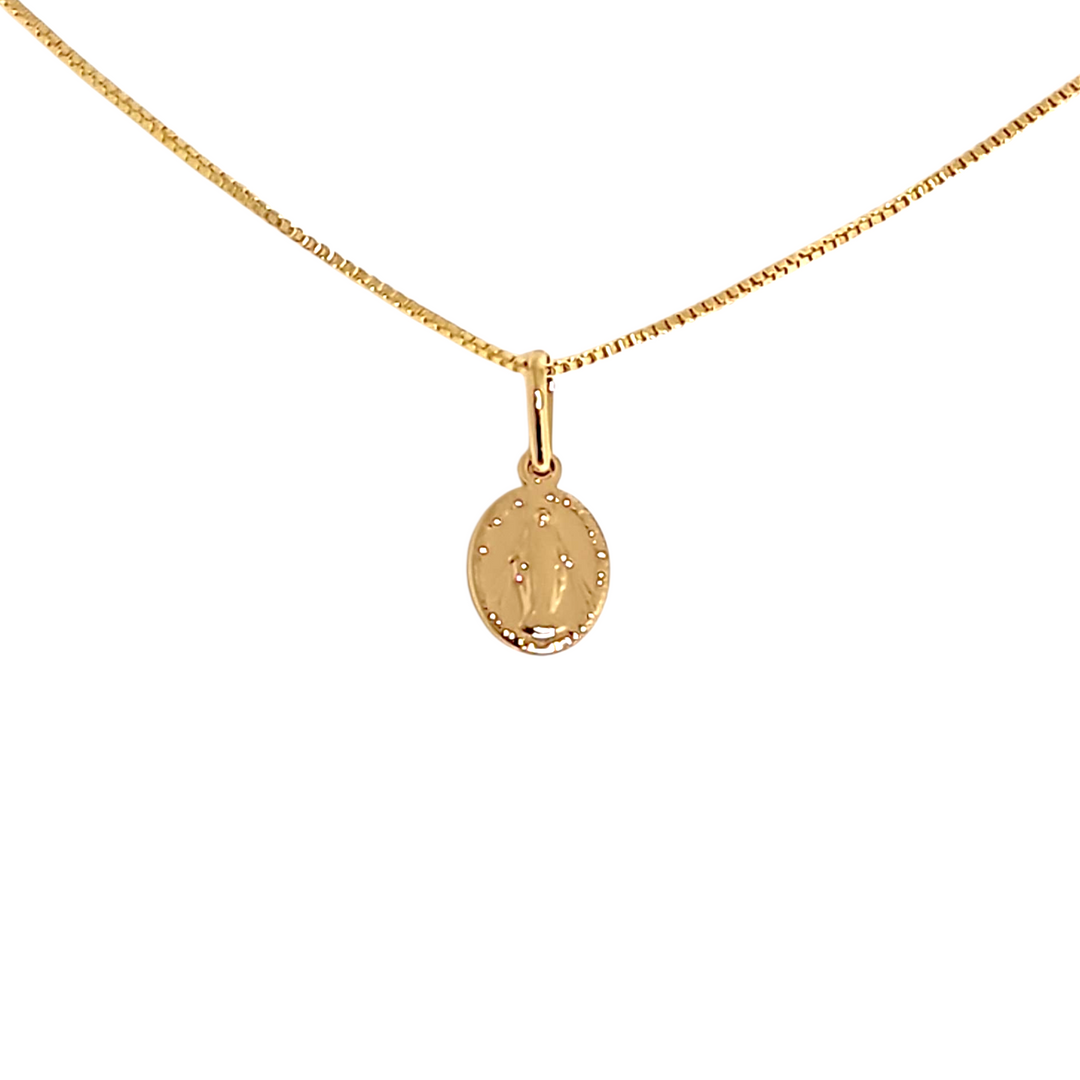 Collar Virgen De Los Rayos S Oro