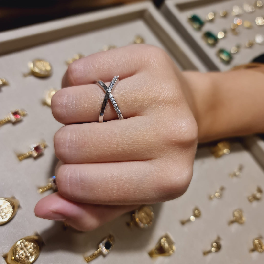 Anillo Margarita Platino