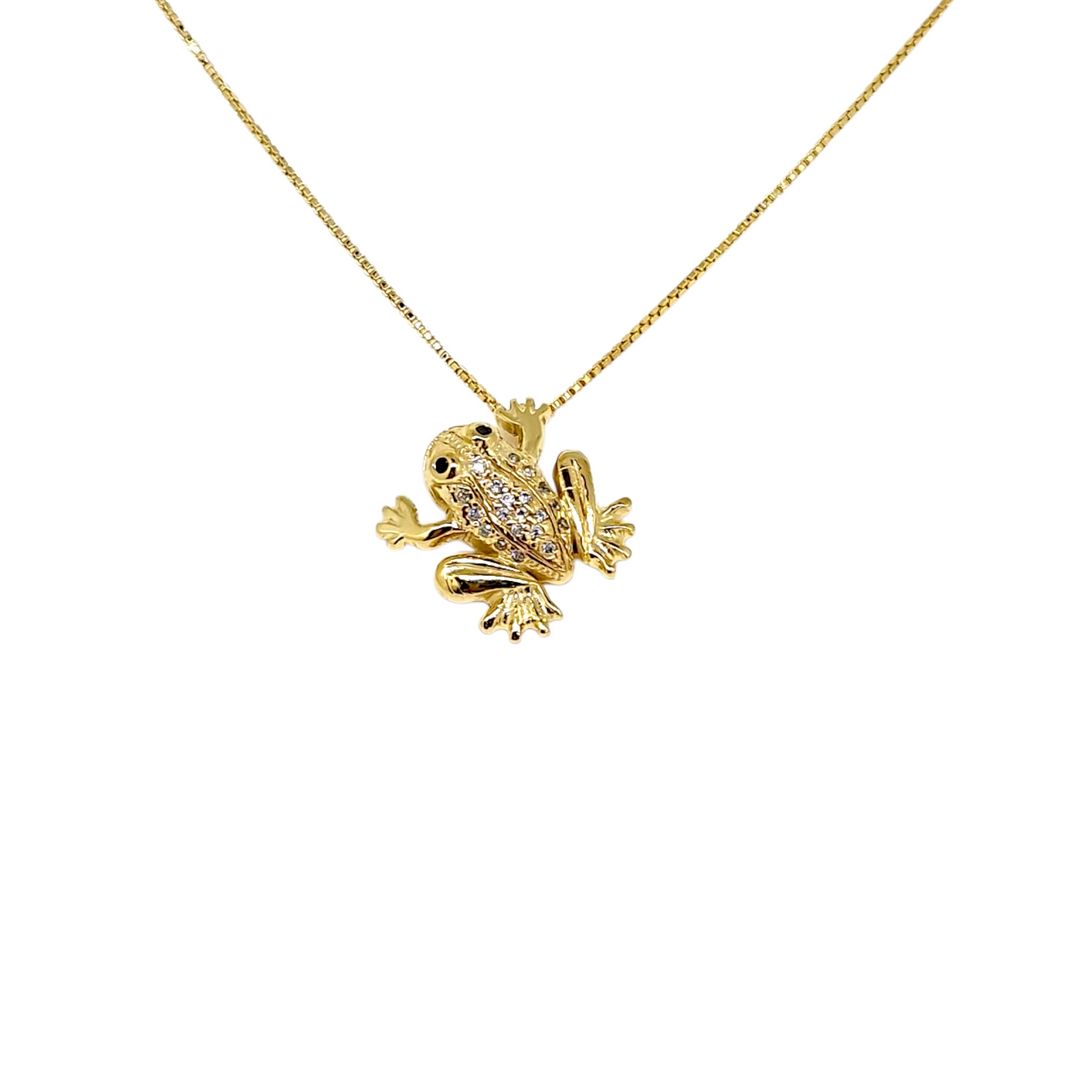 Collar Ranita Circones Oro
