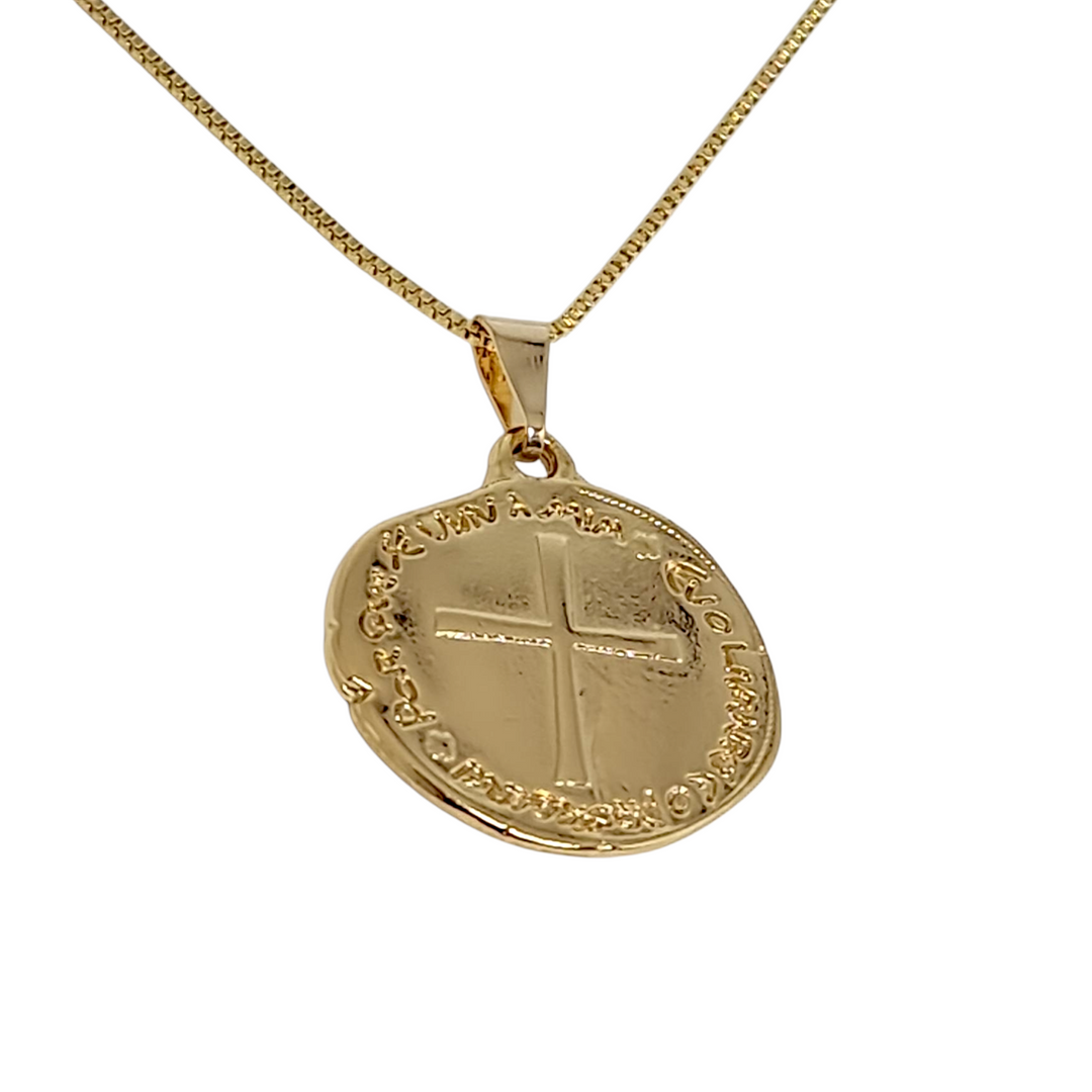Collar Cruz Moderna Oro