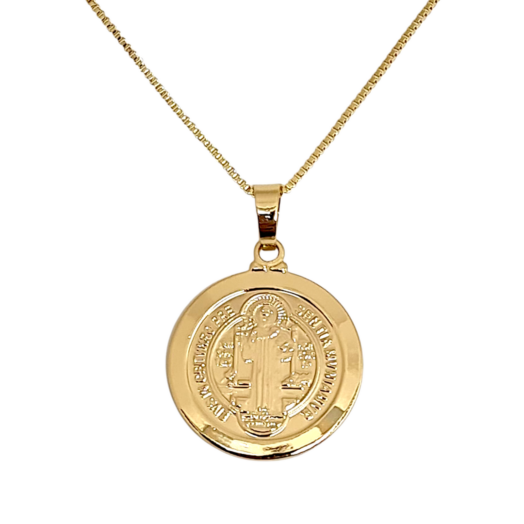 Collar San Benito Borde Oro