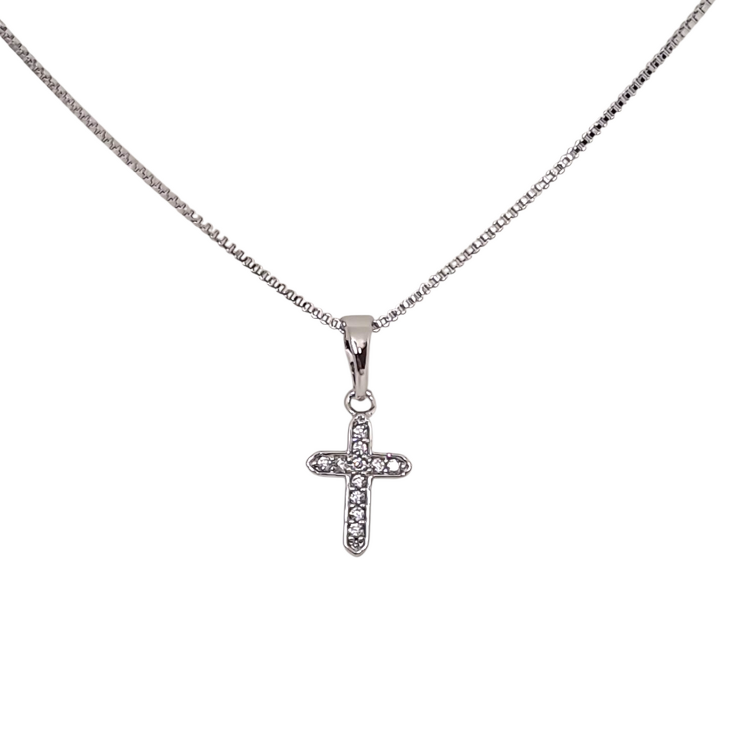Collar Cruz Circones Ale Platino