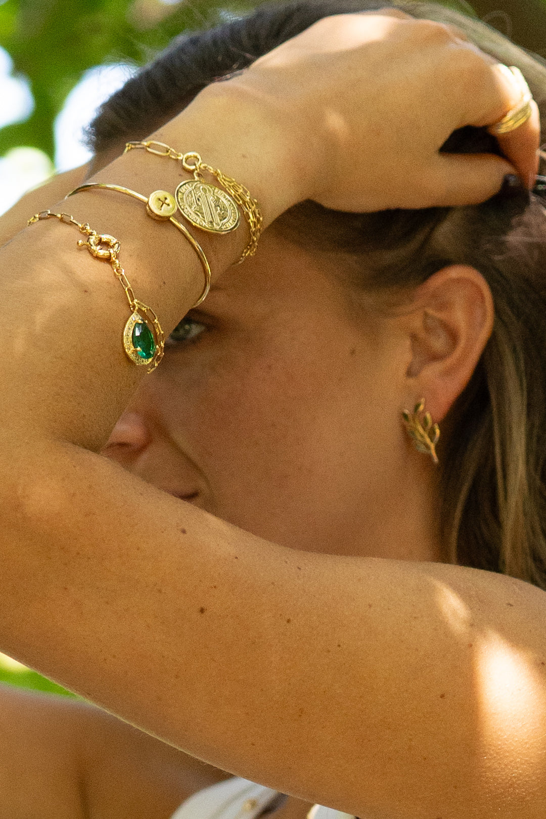 Pulsera San Benito Eslabones Oro