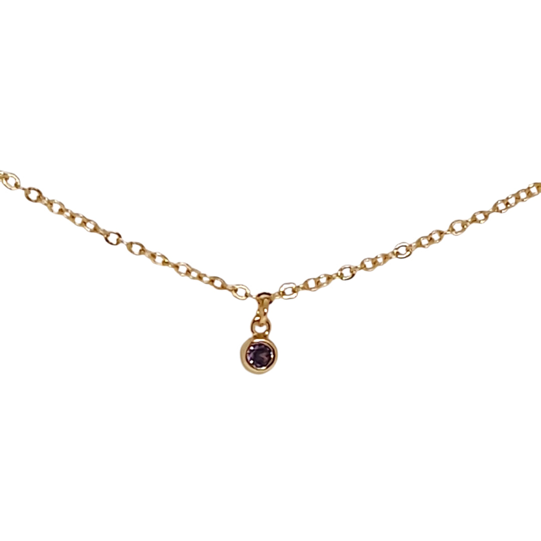 Collar Punto de Luz Colores Oro