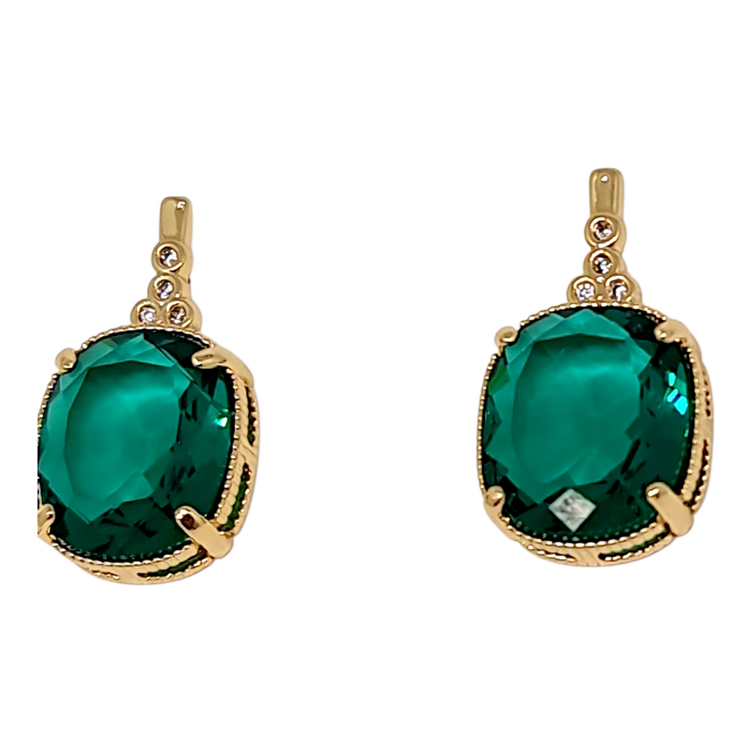 Aros Ana Esmeralda Oro
