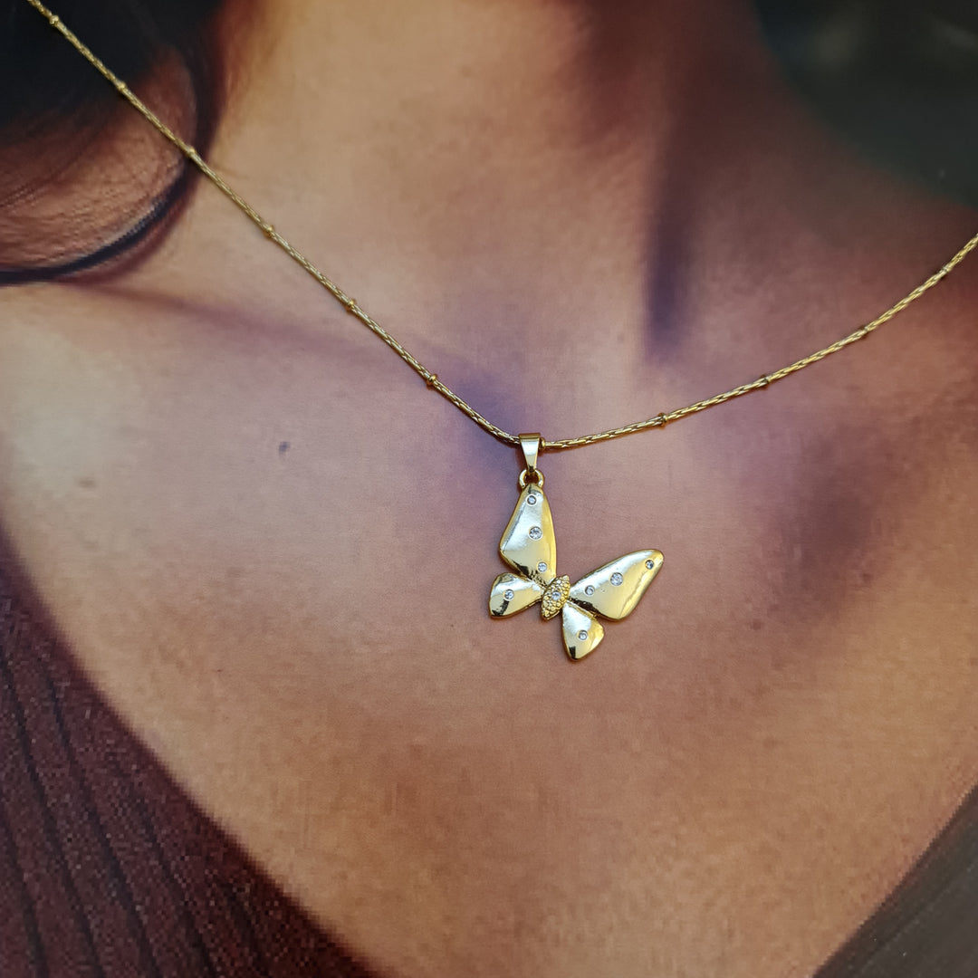 Collar Mariposa Ana Oro