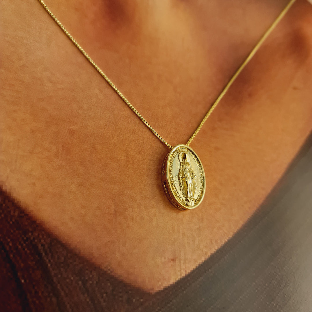 Virgen de los Rayos L Relieve Oro