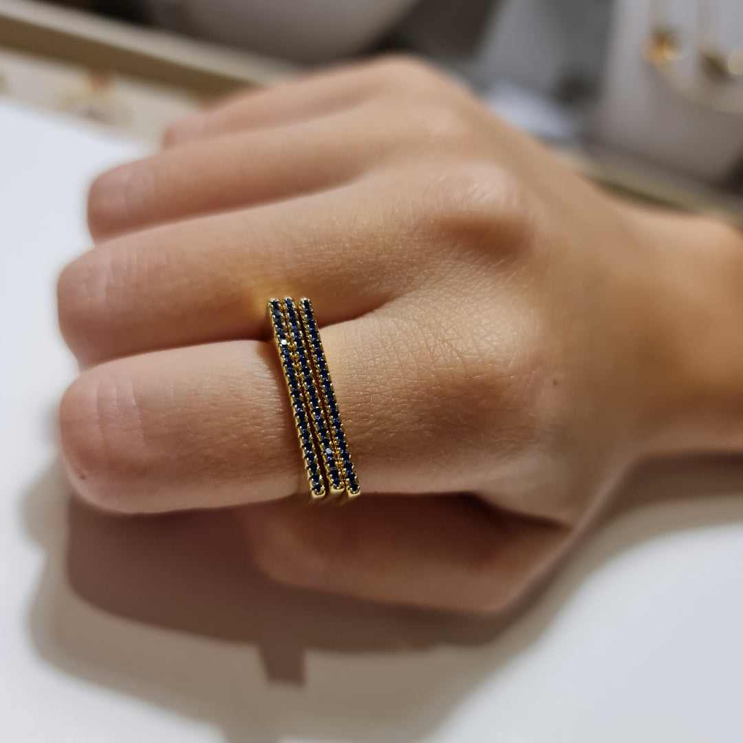 Anillo Carolina Záfiro Oro