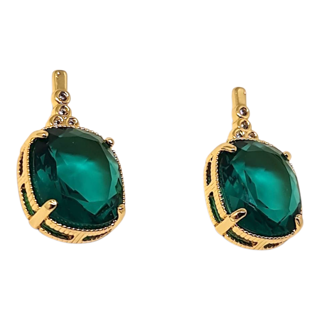 Aros Ana Esmeralda Oro