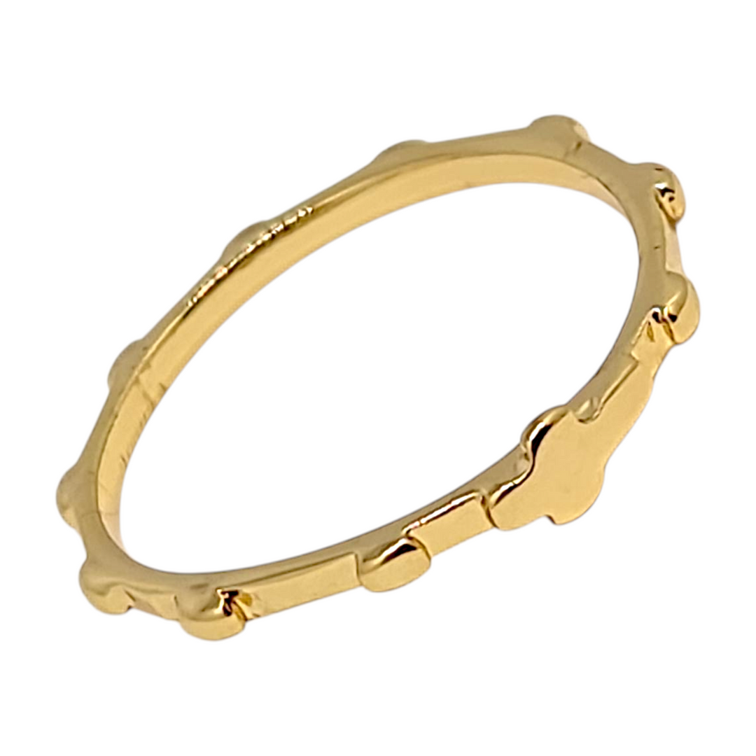 Anillo Denario Liso Oro