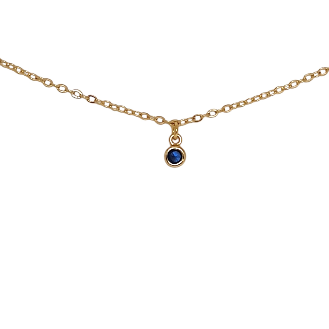 Collar Punto de Luz Colores Oro