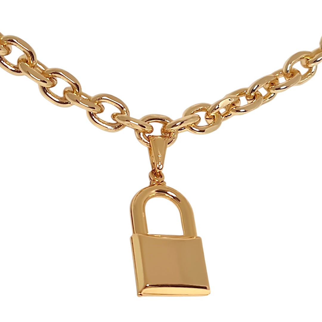 Collar Candado Carola Oro