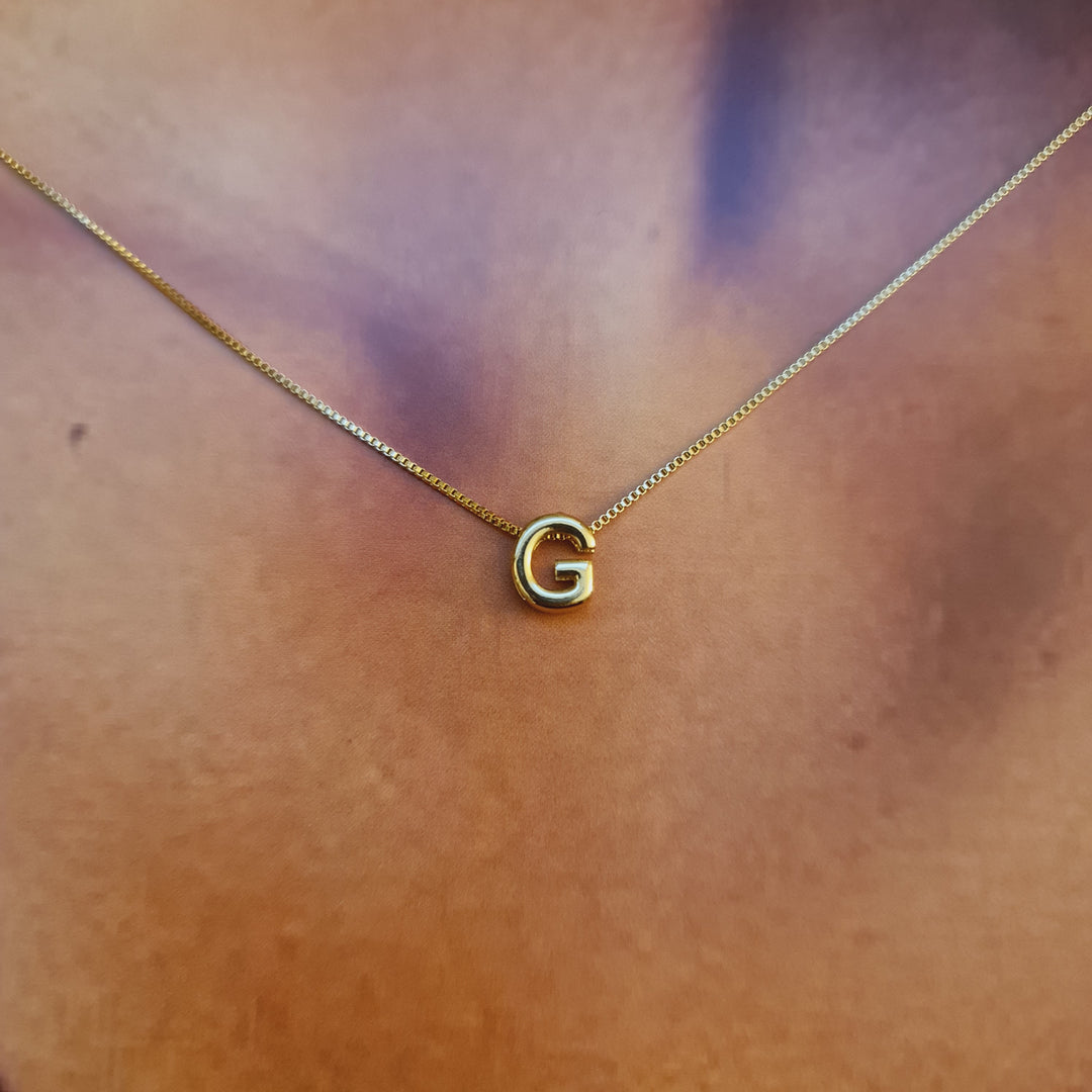 Collar Inicial Lisa Oro