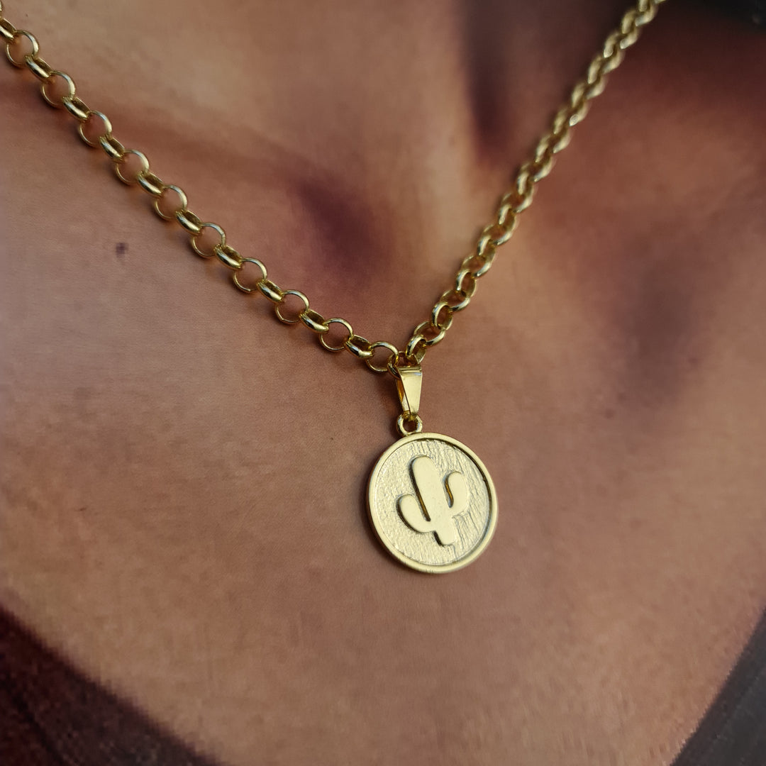 Collar Cactus Amanda Oro