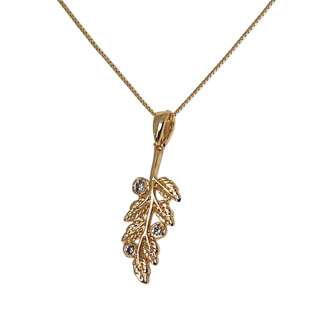 Collar Hoja Ana Circones Oro