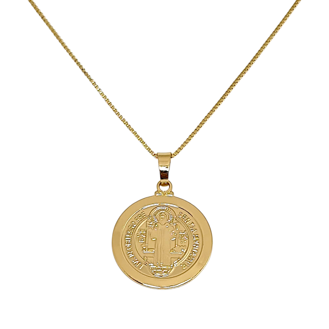 Collar San Benito Borde Oro