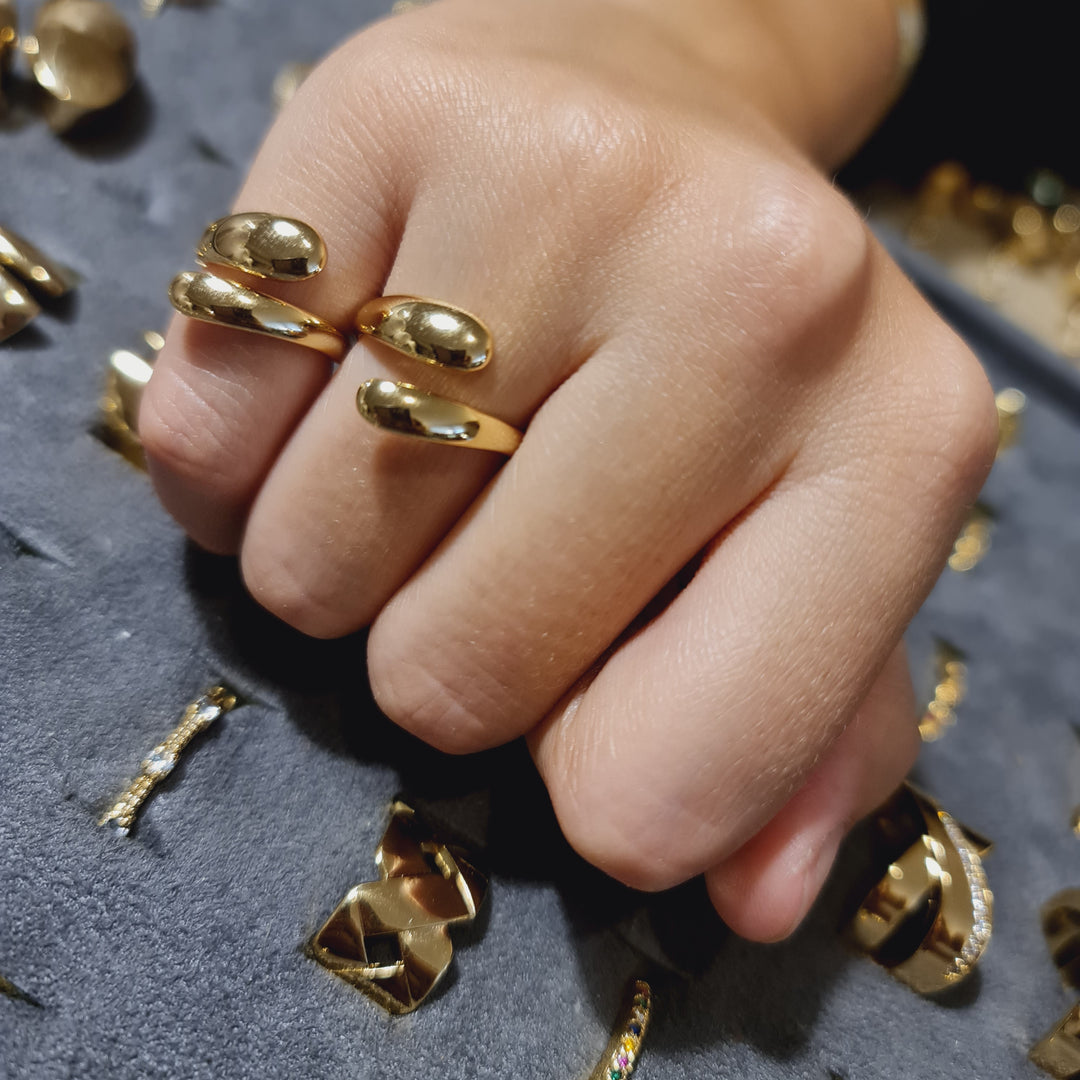Anillo Trinidad Ajustable Oro