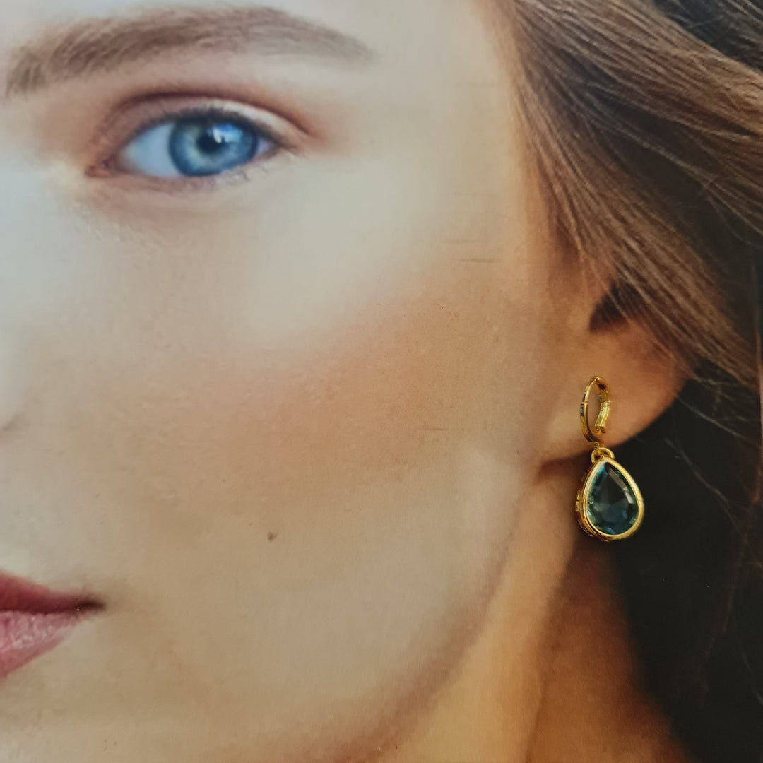 Aros Laura Aguamarina