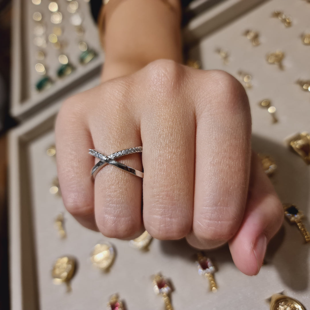 Anillo Margarita Platino