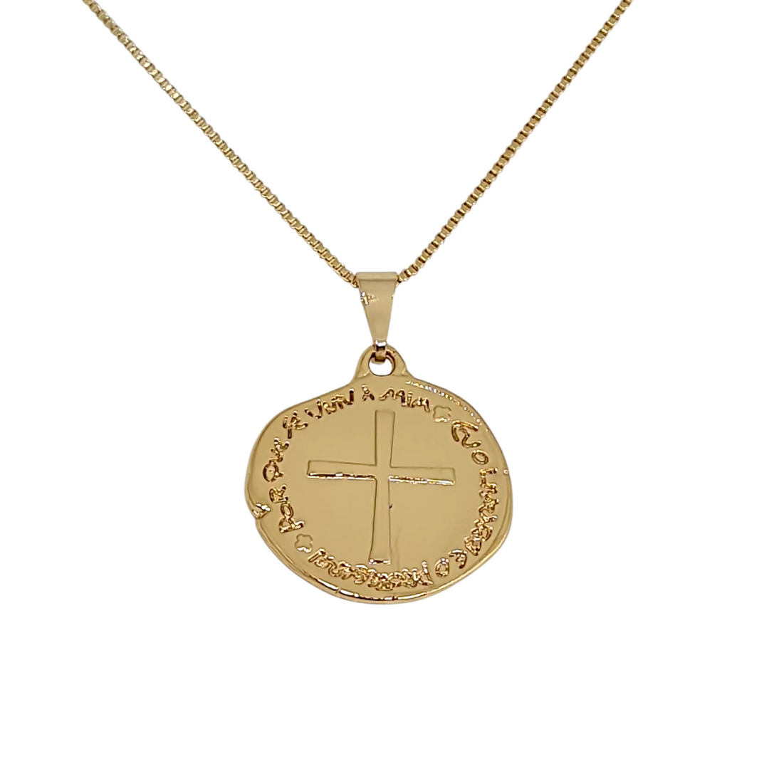 Collar Cruz Moderna Oro