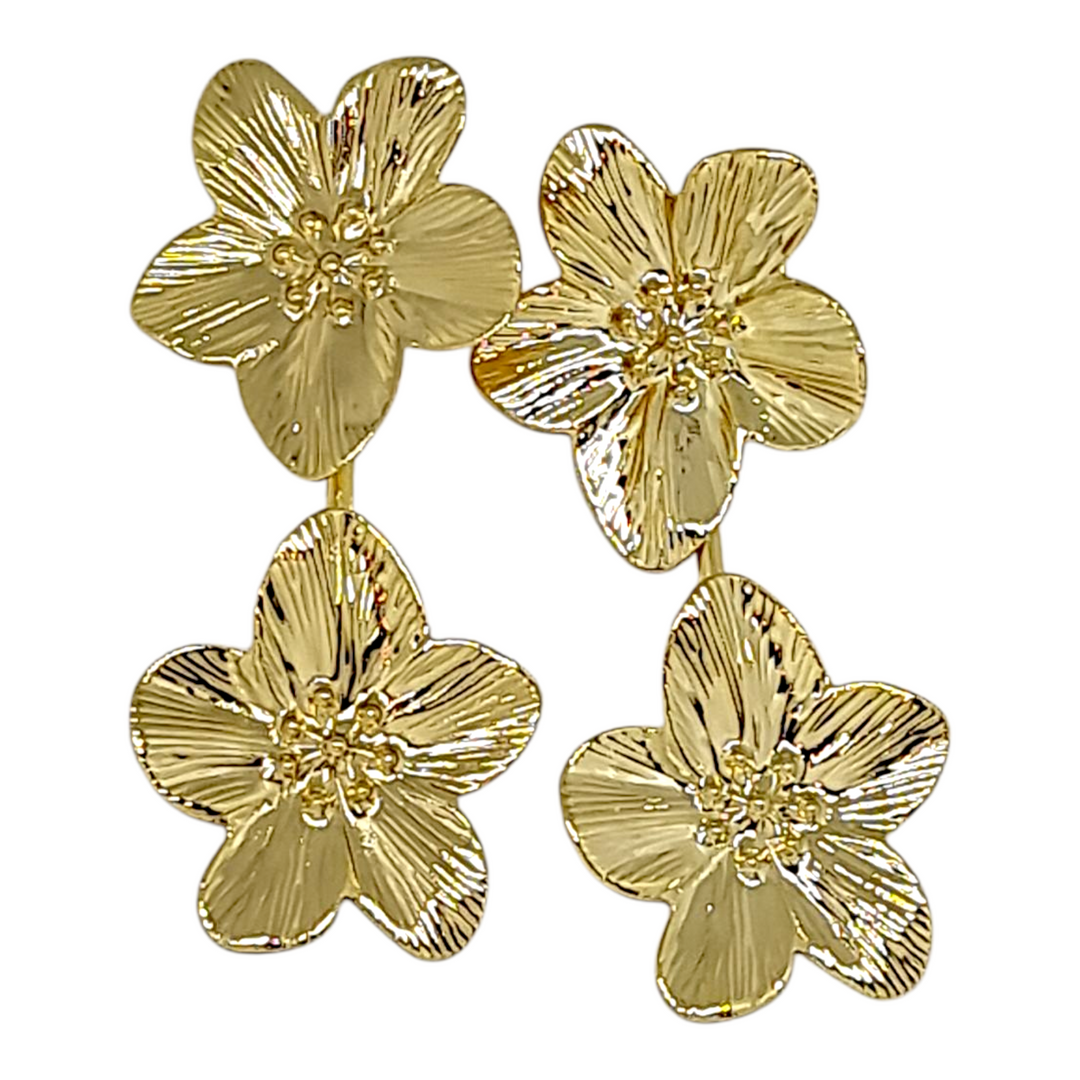 Aros Flores Ana Oro