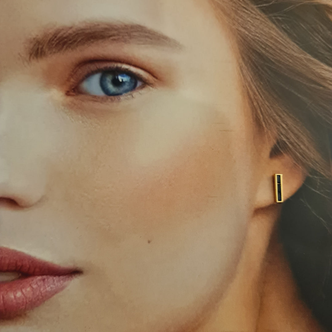 Aros Fernanda Záfiro Oro