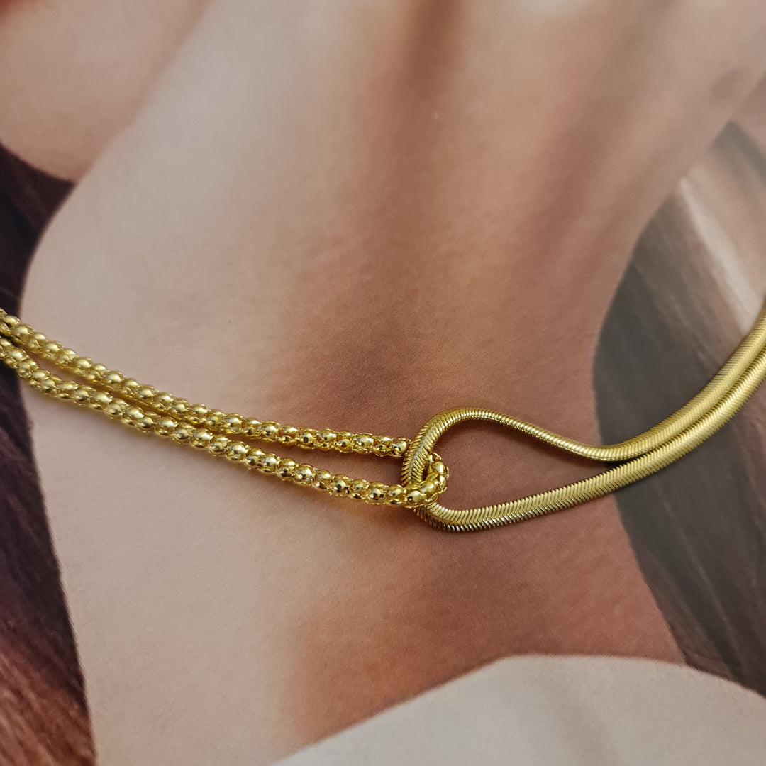 Pulsera Cinta Clara Oro