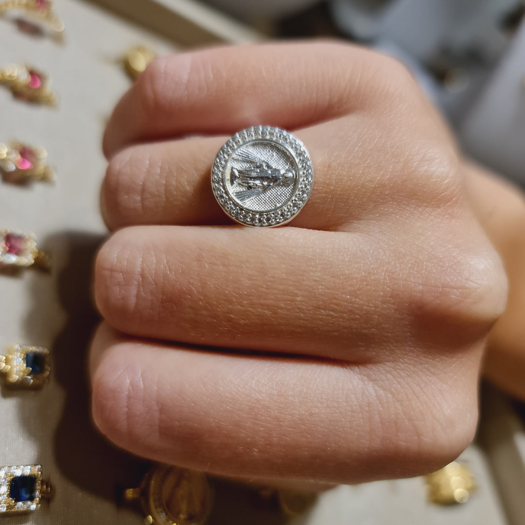 Anillo Virgen de los Rayos Plata