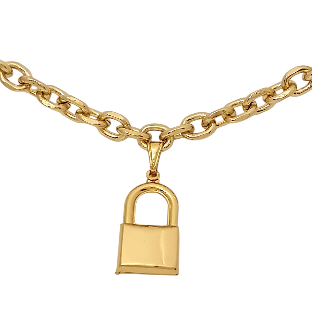 Collar Candado Carola Oro