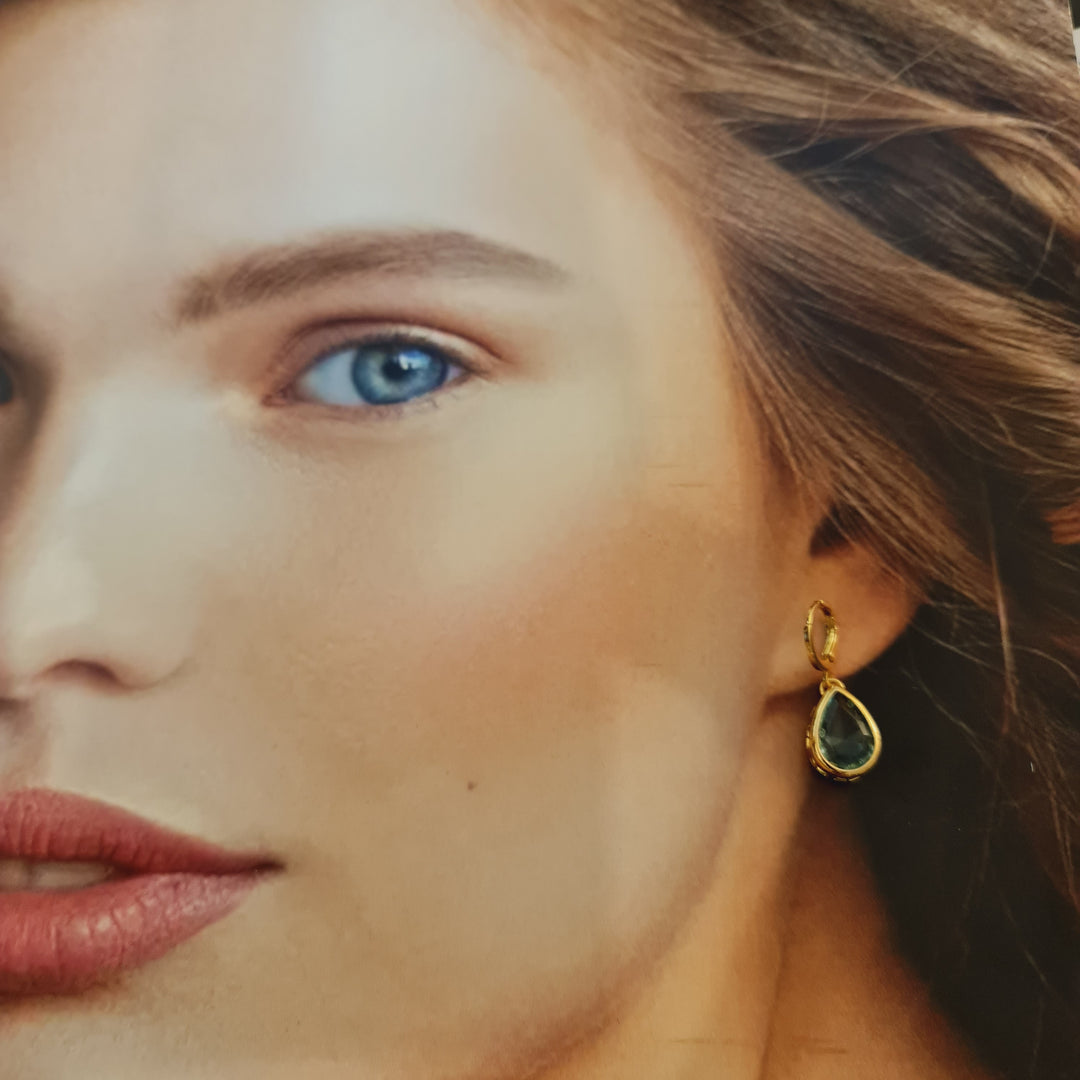 Aros Laura Aguamarina
