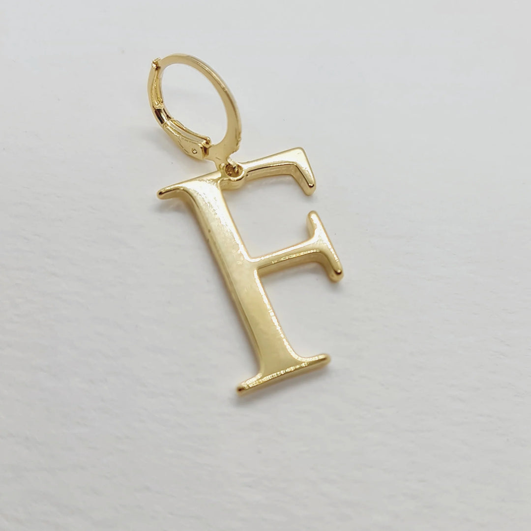 COLGANTE INICIALES "F" ORO