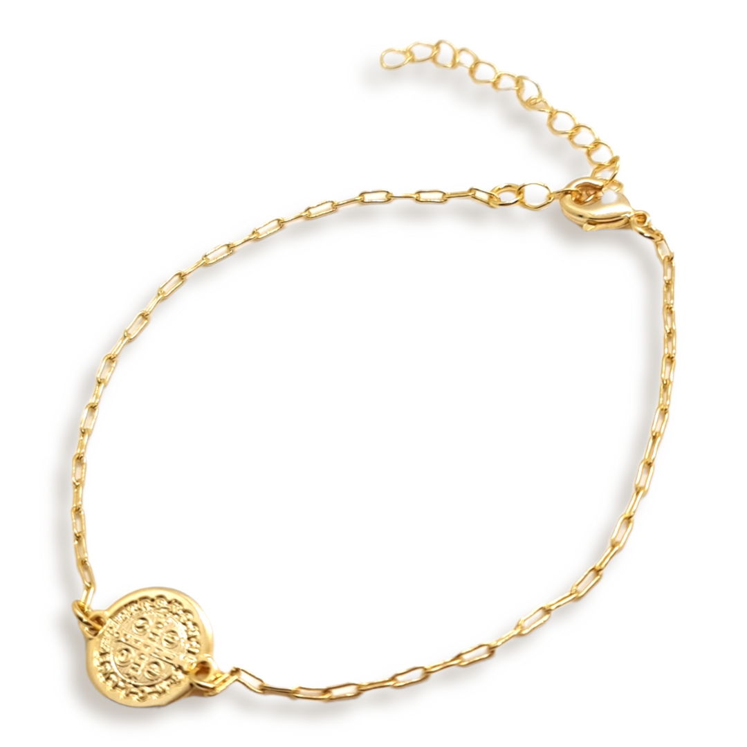 Pulsera San Benito Oro