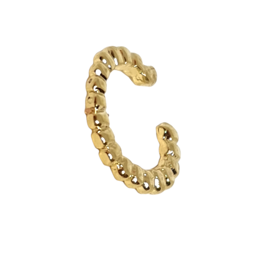 EARCUFF PELOTITAS ORO