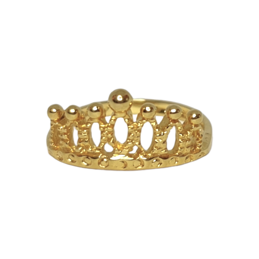 Anillo Corona Maca Oro